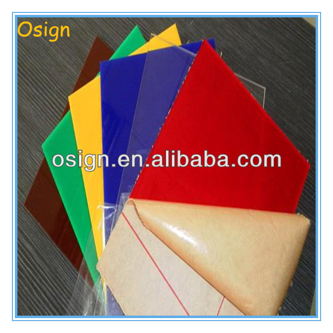 feuilles stratifiées par feuille acrylique à haute brillance acrylique transparente de la feuille PMMA/PVC du bâti PMMA